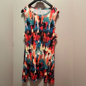 Colorful Abstract knee length Dress by Amazon
